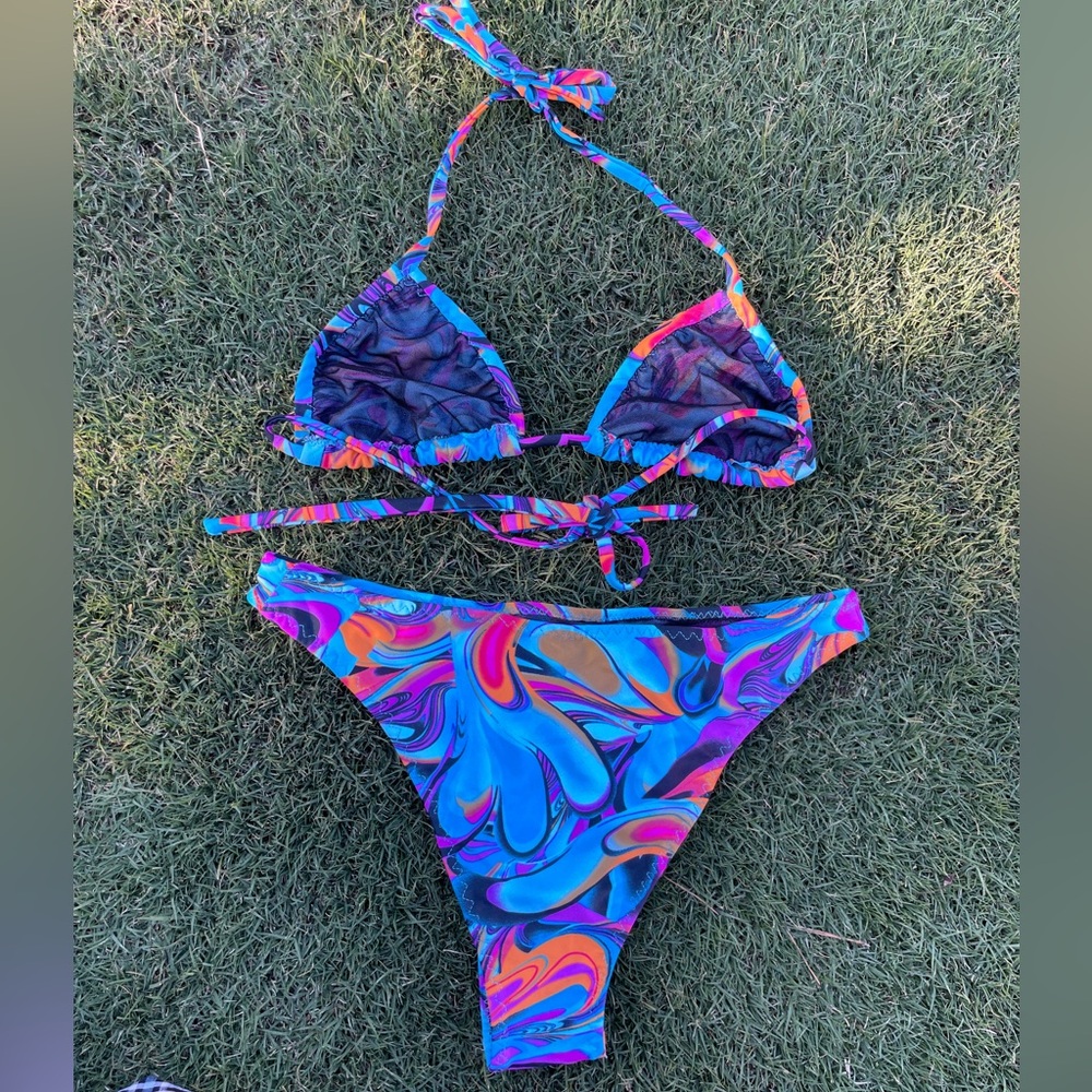 Psychedelic High Cut Bikini Set - image 2